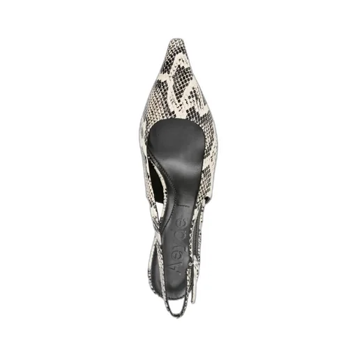 40Mm Snakeskin Slingback Pumps