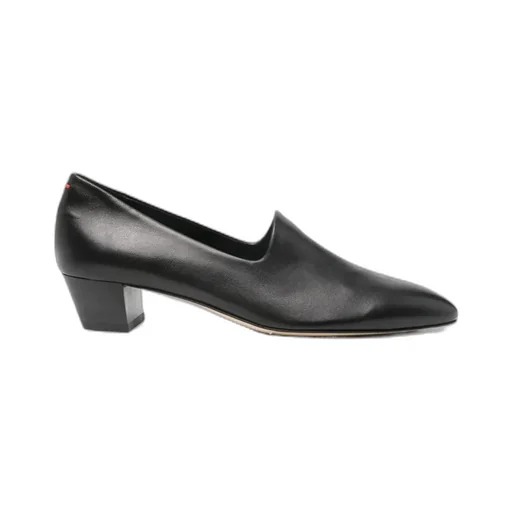 40Mm Almond-Toe Block-Heel Loafers