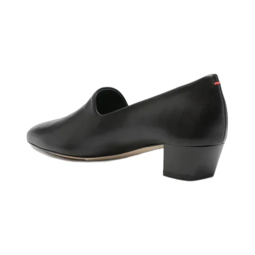 40Mm Almond-Toe Block-Heel Loafers