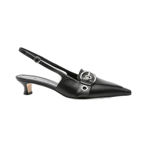 Pointed Slingback Kitten Heels