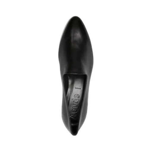 40Mm Almond-Toe Block-Heel Loafers