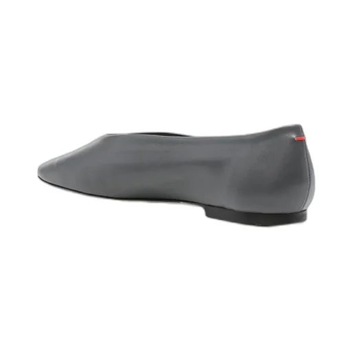 Pointed-Toe Leather Flats