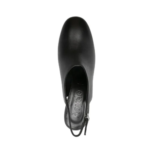 70Mm Leather Slingback Pumps