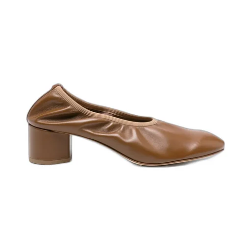 45Mm Elastic-Panel Block-Heel Pumps