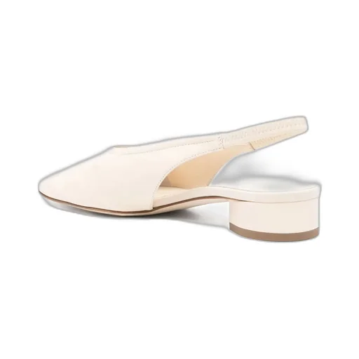 35Mm Leather Slingback Pumps