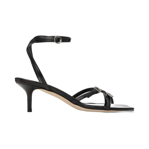 Libby Leather Kitten Heeled Sandals