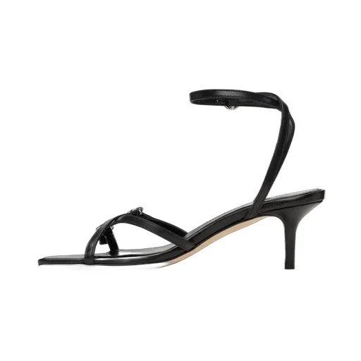 Libby Leather Kitten Heeled Sandals