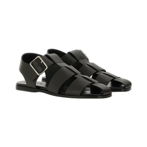 Buckle Fastened Cut Out Sandals