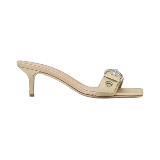 Ilvy Buckle-Detail Square-Toe Sandals