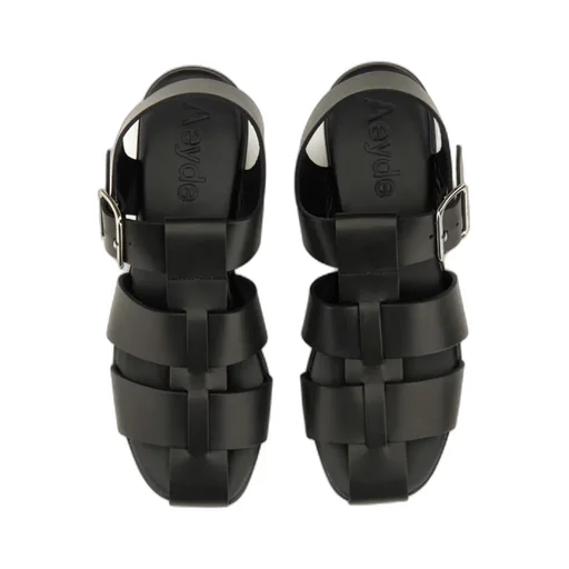 Buckle Fastened Cut Out Sandals