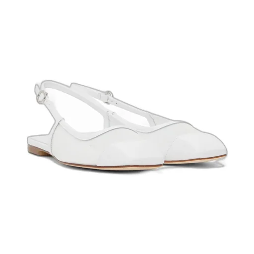 Square Toe Flat Slingbacks
