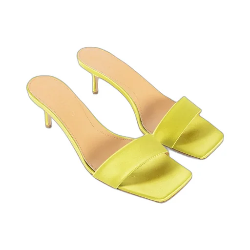 Square Toe High Heel Sandals