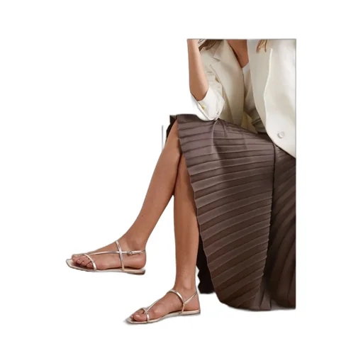 Square Toe Flat Sandals