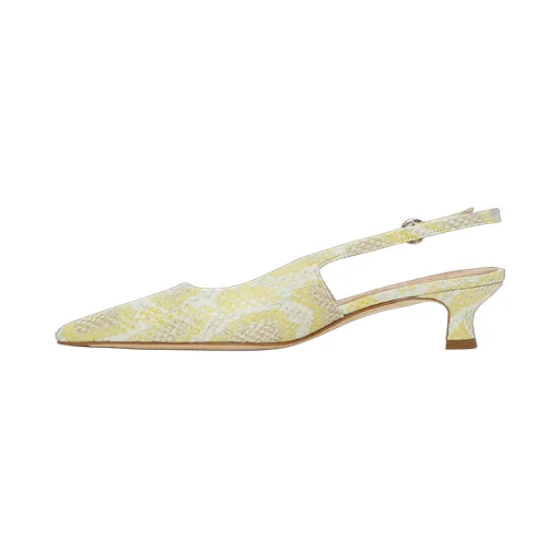Slingback Leather Pumps