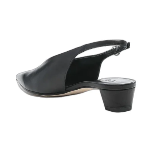 Pointed Low-Heeled Slingbacks