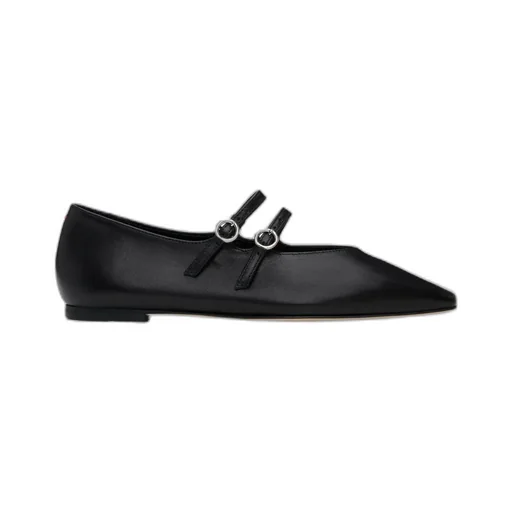 Double-Strap Pointed-Toe Flats