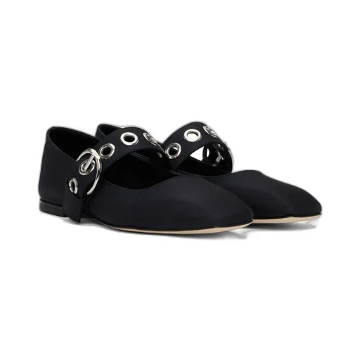 Uma Eyelet Ballet Flats