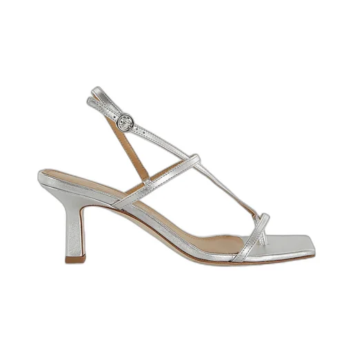 Square-Headed High-Heeled Sandals