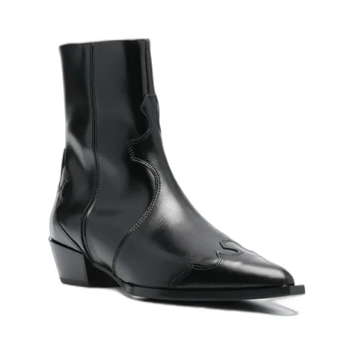 Alby 30Mm Pointed-Toe Leather Boots