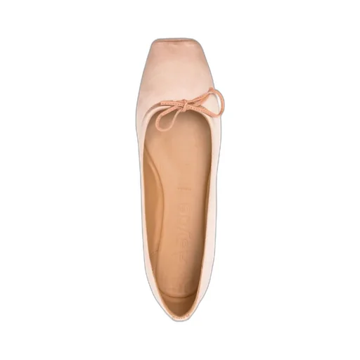 Square-Toe Ballerina Shoes