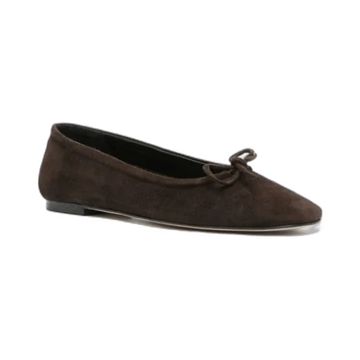 Suede Ballerina Shoes