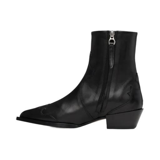 Alby 30Mm Pointed-Toe Leather Boots