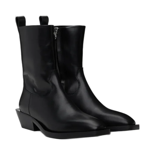 Tapered-Heel Ankle Boots