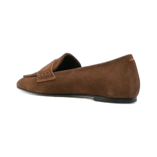 Penny-Slot Suede Loafers