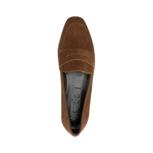 Penny-Slot Suede Loafers