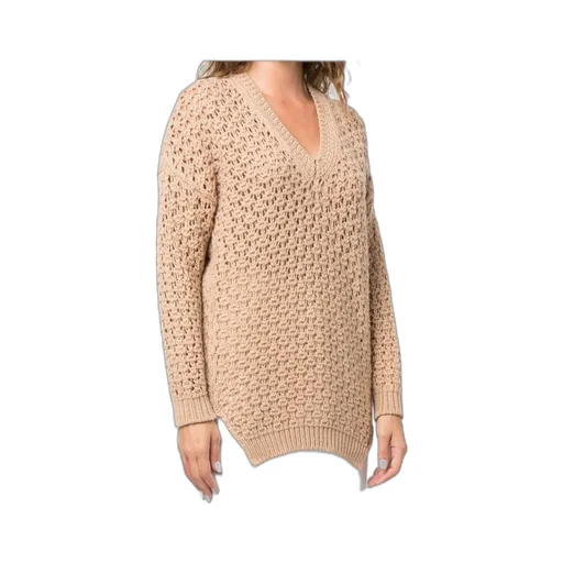 V-Neck Woven Jumper