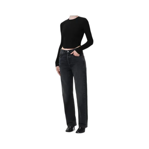 Ribbed Long-Sleeve Top