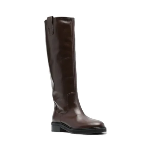 Knee-Length Leather Boots