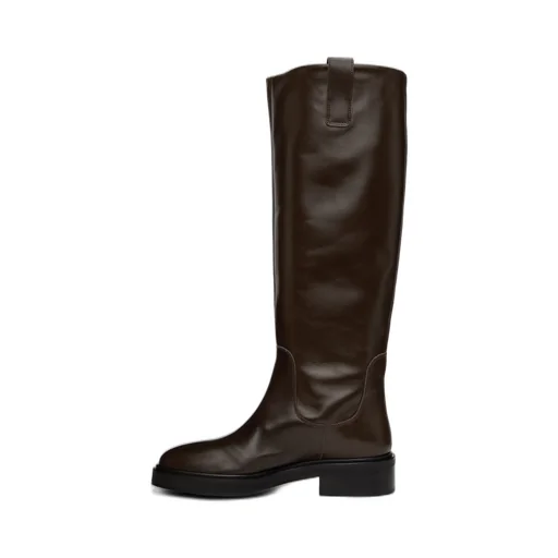 Knee-Length Leather Boots