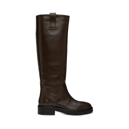 Knee-Length Leather Boots