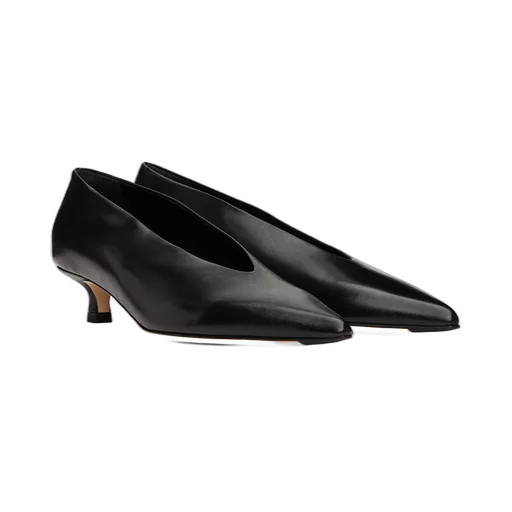 Clara Pointed-Toe Leather Pumps