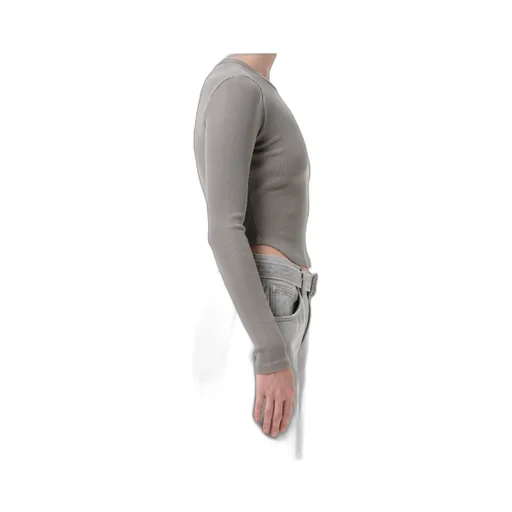 Ribbed Long-Sleeve Top