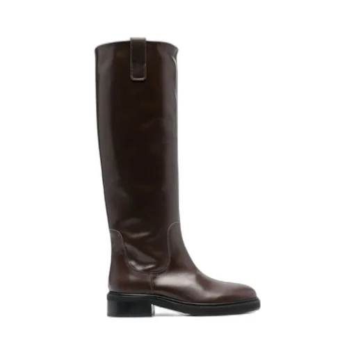 Knee-Length Leather Boots