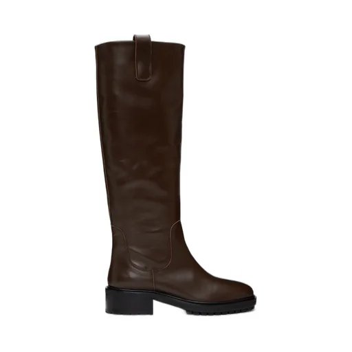 Knee-Length Leather Boots