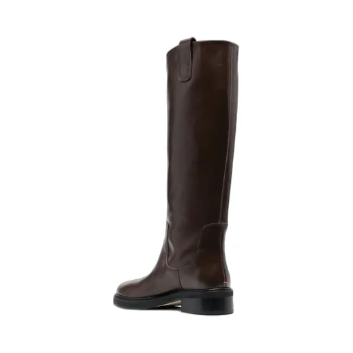 Knee-Length Leather Boots