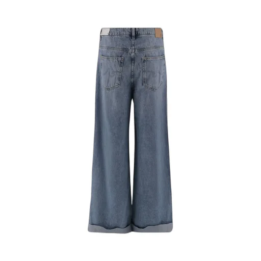 Wide-Leg Denim Jeans