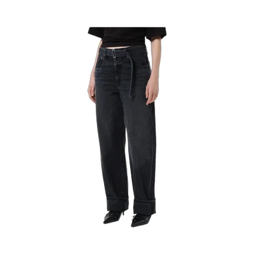 Mid-Rise Denim Trousers