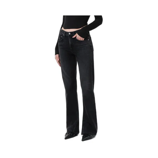 Mid-Rise Flared Leg Jeans
