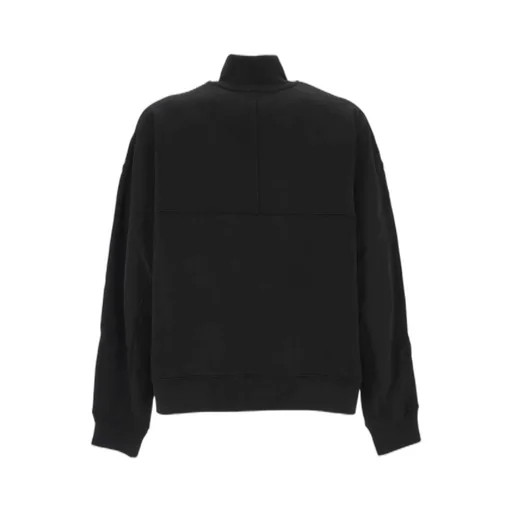 High-Neck Zip-Up Sweatshirt