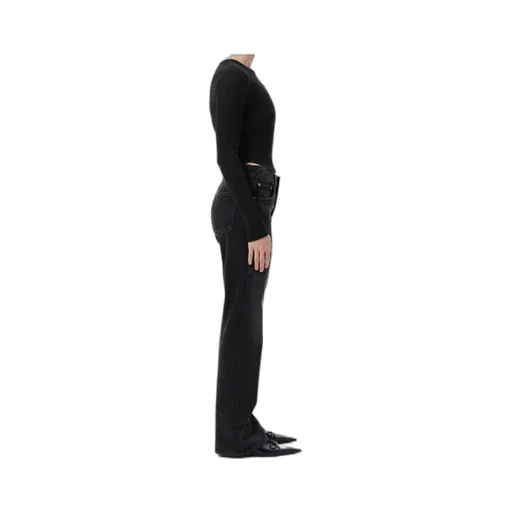 Mid-Rise Flared Leg Jeans