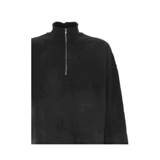 High-Neck Zip-Up Sweatshirt