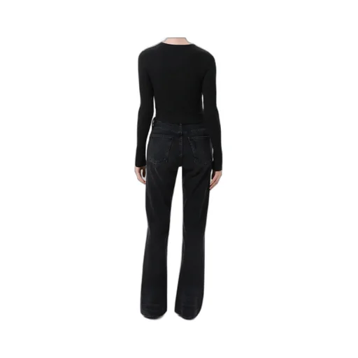 Mid-Rise Flared Leg Jeans