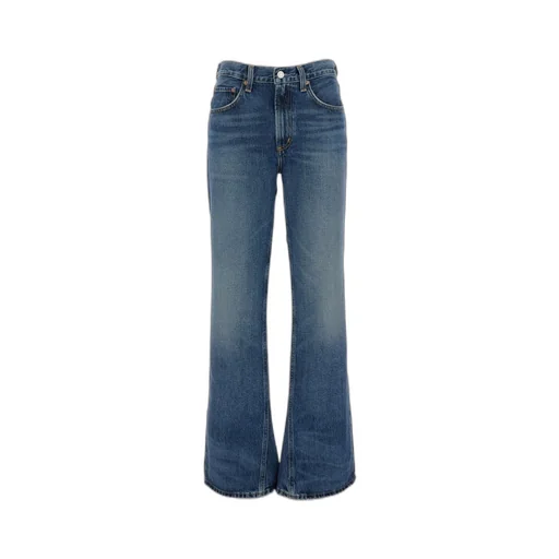 High Waisted Flared Leg Jeans