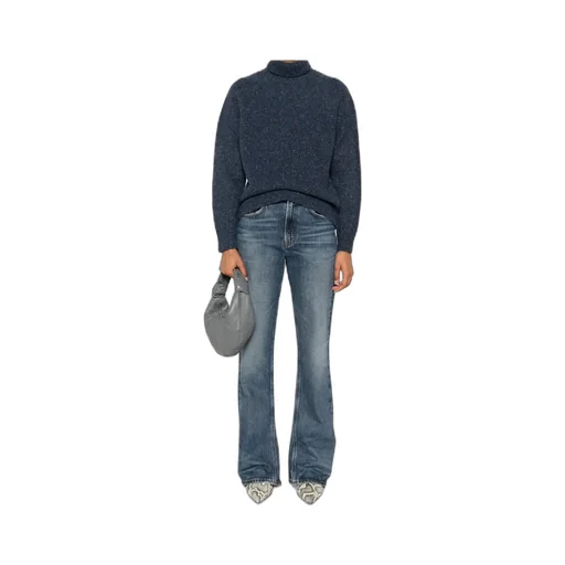 High Waisted Flared Leg Jeans