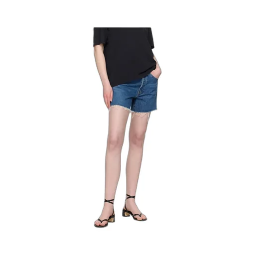 Parker Raw-Cut Denim Shorts