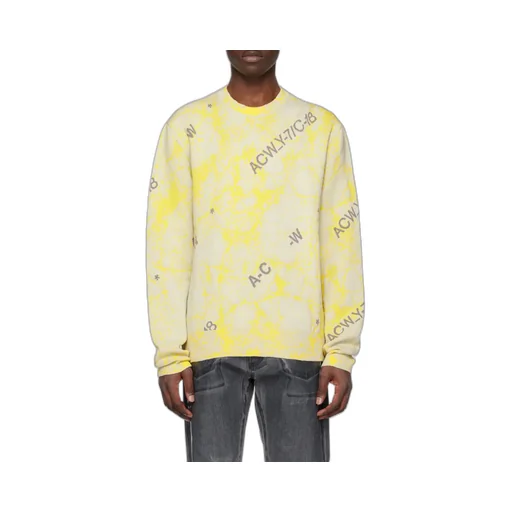 Logo-Intarsia Marbled Jumper